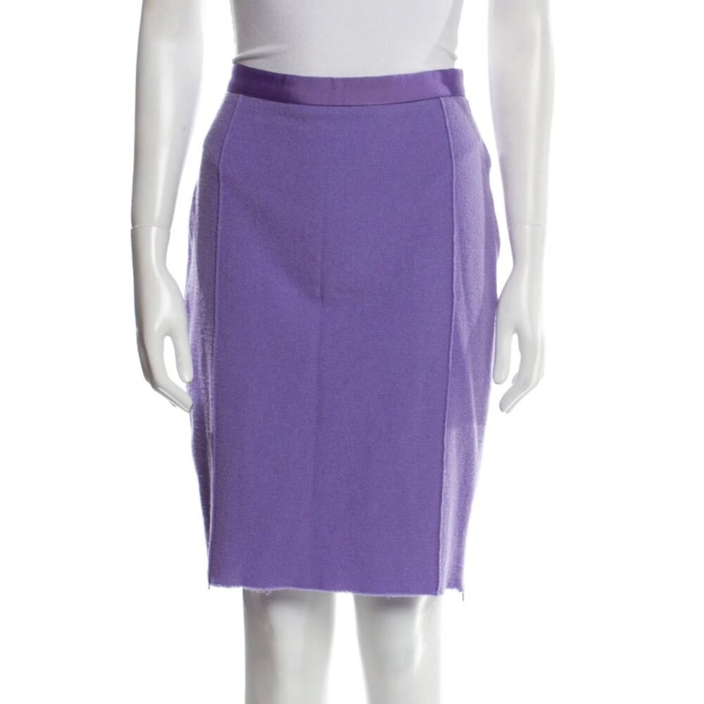 Nina Ricci Purple Knee-Length Skirt Size 6, FR40